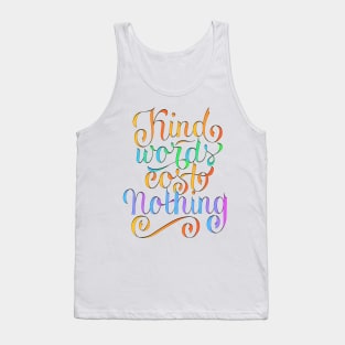 Kind Words - White Tank Top